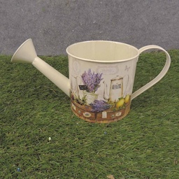 [SR6065-LAV] PLANTER WATERING CAN 11x4.5&quot; LAVENDAR PRINT