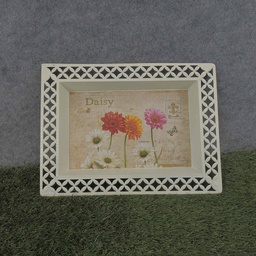 [SR6074-DAI] METAL TRAY 15x11&quot; GERBERA PRINT