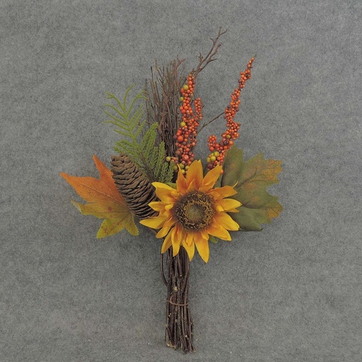[SRF5001] TWIG BUNDLE 14" SUNFLOWER/LVS  