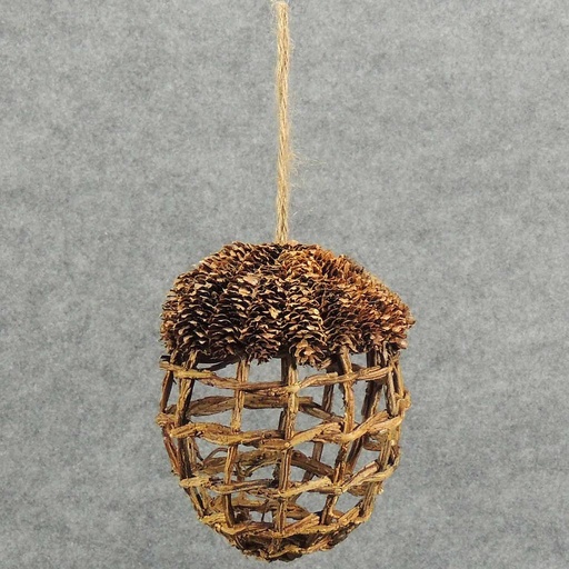[SRF4019] ACORN VINE/CONE HANGING 6.75" X 6.75"