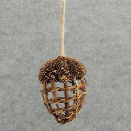 [SRF4021] 4.5" X 3.5" ACORN VINE/CONE HANGING