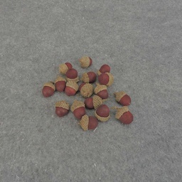 [SRF5004-BUR] ACORN .75"-1" (75 PER BAG)  BURGUNDY