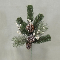 [X100243] PINE SPRAY CONE/BERRY 18&quot;