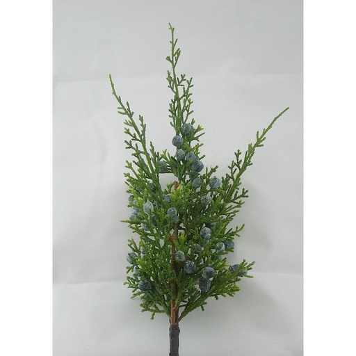 [X1318] JUNIPER PINE PICK w/BERRIES 12"