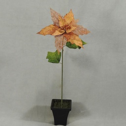 [X11-36-COP] POINSETTIA STEM 19&quot; COPPER