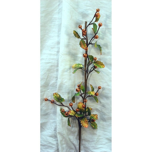 [X60125-BRN] 30" PLATED BERRY SPRAY BROWN