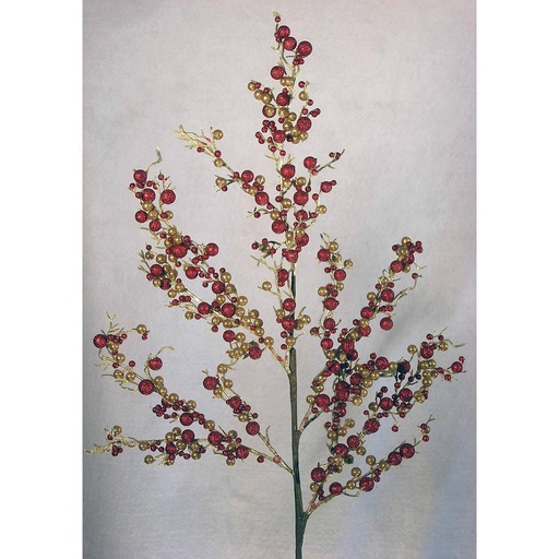 [X886214] 30" RED/GD BUBBLE BERRIES SPRAY