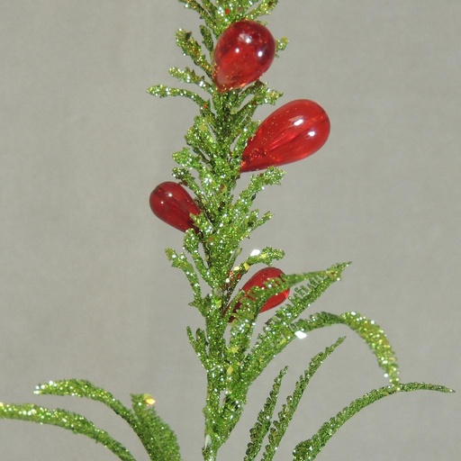 [X21009-GRD] JEWEL SPIKE X1 GLITTERED GREEN