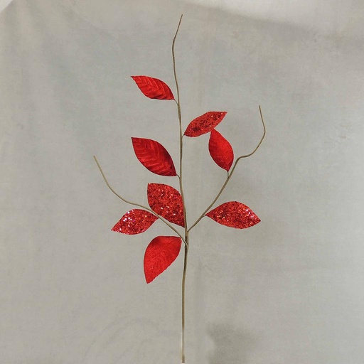 [X10-18-RED] 28" LEAF SPRAY - RED
