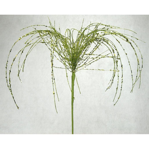 [XA11-LGN] GLITTR FOUNTAIN GRASS SPRAY 30"  LIGHT GREEN