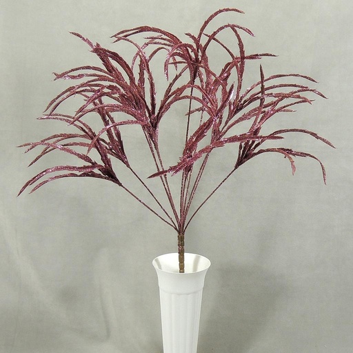 [X38783-PNK] GLITTER DRYANDRA GRASS BUSH  PINK