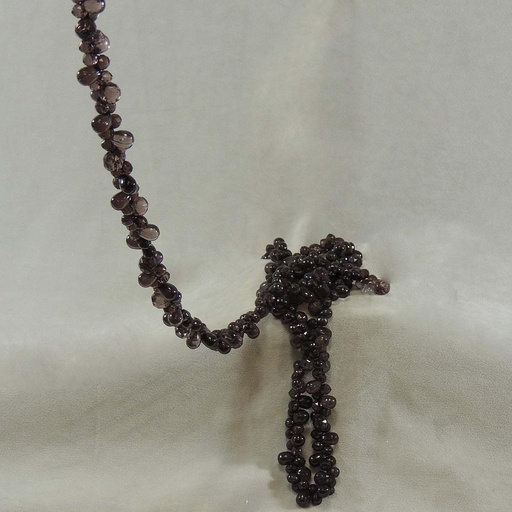 [X81708-CHO] GARLAND BEAD CHOC 72"