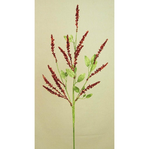 [X8020-RGN] AMARANTHUS GLITTER 33" RED/GRN