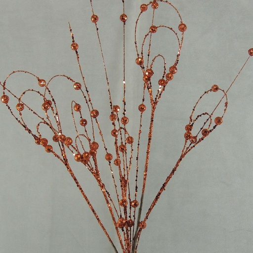 [X81868-COP] 35" GLITTER LOOP SPRAY X5