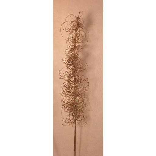 [X81881-PTN] 33" GLITTER MOSS GRASS SPRAY  PLATINUM