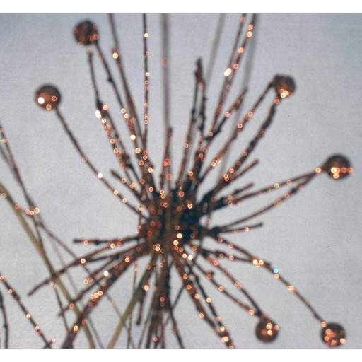 [X81884-CHO] 30" GLITTER STARBURST SPRAY X3 1  CHOCOLATE