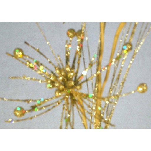 [X81884-GLD] 30" GLITTER STARBURST SPRAY X3 1  GOLD