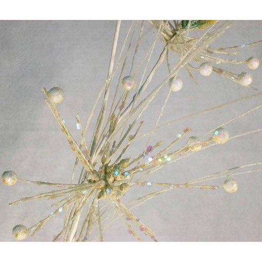 [X81884-WHT] 30" GLITTER STARBURST SPRAY X3 1  WHITE
