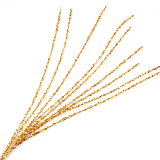 [X82633-GLD] 43" HANGING SEQUIN SPRAY X9  GOLD