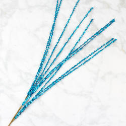[X82633-TUR] 43" HANGING SEQUIN SPRAY X9  TURQUOISE