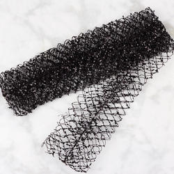 [X82670-BLK] 60" x 4" BLACK GLITTER NETTING