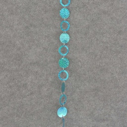 [X91342-BLU] 6' CIRCLE/LOOP GARLAND - BLUE