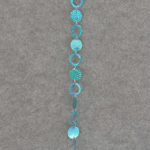[X91342-BLU] 6' CIRCLE/LOOP GARLAND - BLUE