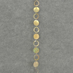 [X91342-GLD] 6' CIRCLE/LOOP GARLAND - GOLD