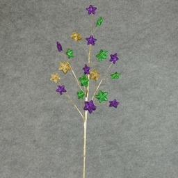 [X91404-1-MAR] 29" STAR SPRAY - MARDI GRAS 19 STARS