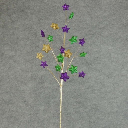 [X91404-1-MAR] 29" STAR SPRAY - MARDI GRAS 19 STARS