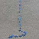 [X92636-BLU] 72" STAR GARLAND - ROYAL BLUE