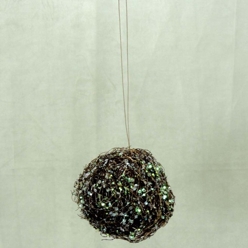 [XA309-ITL] BALL 5.5" TWIG W/SEQUINS