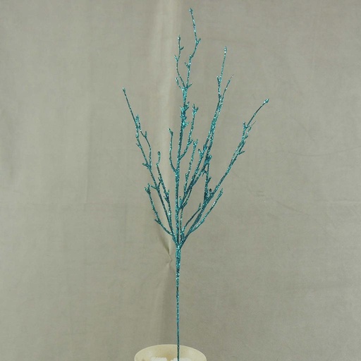 [X60142-BLU] 22" GLITTER TWIG BRANCH  BLUE