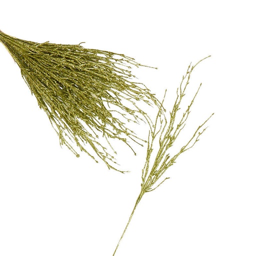 [X60142-GRN] 22" GLITTER TWIG BRANCH  GREEN