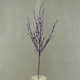 [X60142-PUR] 22&quot; GLITTER TWIG BRANCH PURPLE