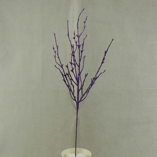 [X60142-PUR] 22" GLITTER TWIG BRANCH PURPLE