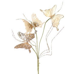[XA22-PTN] BUTTERFLY TWIG SPRAY 23&quot; PLATIN