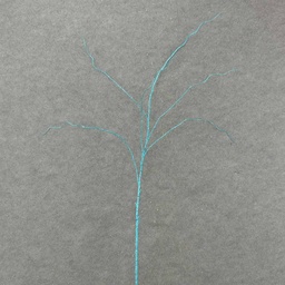 [X60144-BLU] 50&quot; GLITTER TWIG SPRAY  BLUE