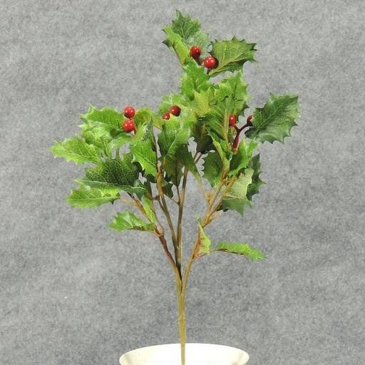 [XB4059-GRN] HOLLY/IVY PICK X4 w/34 LVS 10"