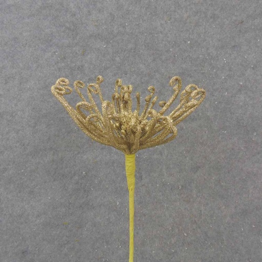 [XA54-GLD] GLITTER MUM PICK 13"    GOLD