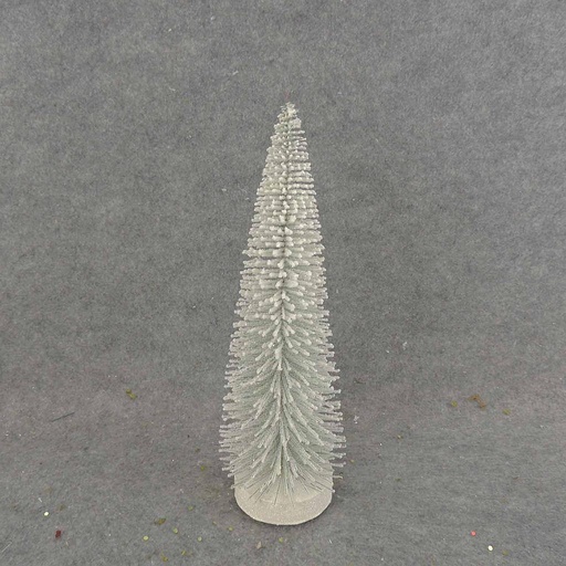 [XA6071] TREE MINI 12.5" W/GLITTER SMALL/WHITE