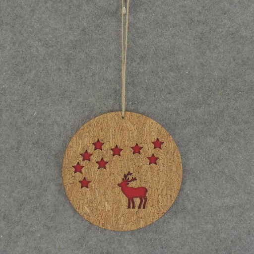 [XA7127-BUC] ORNAMENT CORK W/BUCK 6"