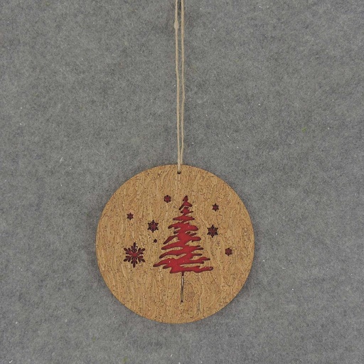 [XA7127-TRE] ORNAMENT CORK W/TREE 6"