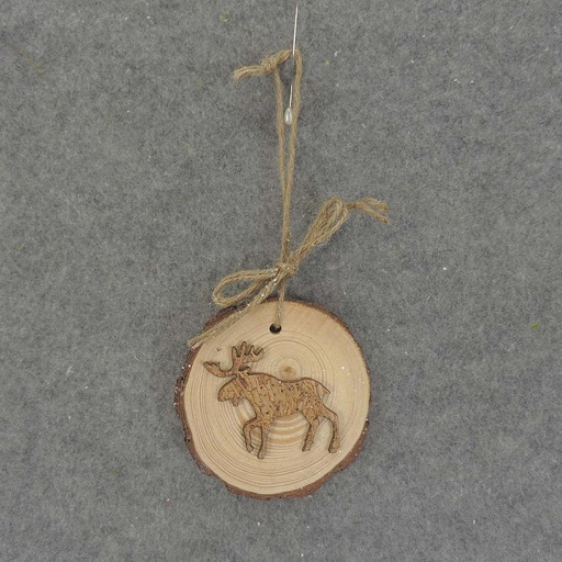 [XA7130-MSE] ORNAMENT TREE COOKIE 3.25x3" MOOSE