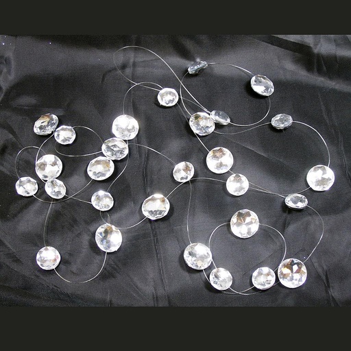 [XB368] GARLAND 72" ROUND GEMS