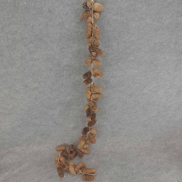 [XB6057] PINE CONE GARLAND NATURAL 66&quot;