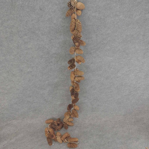 [XB6057] PINE CONE GARLAND NATURAL 66"