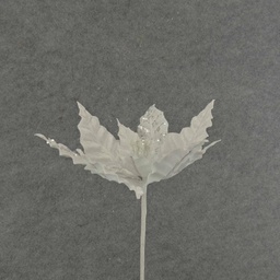 [XA6012-WHT] POINSETTIA PICK 12&quot; 10&quot;dia BLM  WHITE