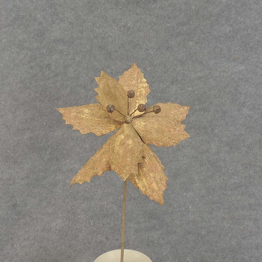 [XA7133] POINSETTIA PICK 14" CORK W/BELLS