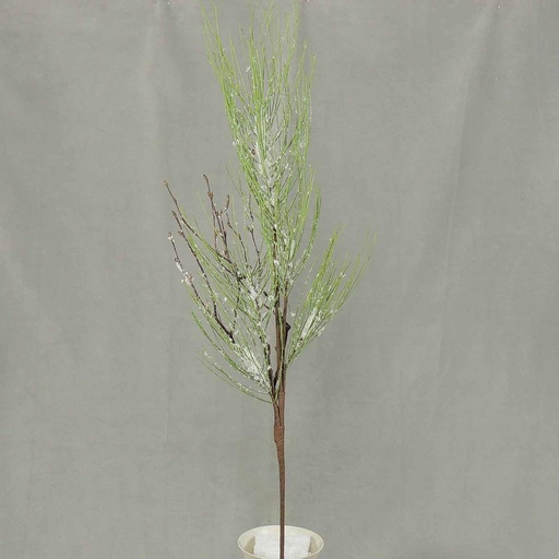 [XA4013] PINE L/N TWIG SPRAY W/SNOW 32"
